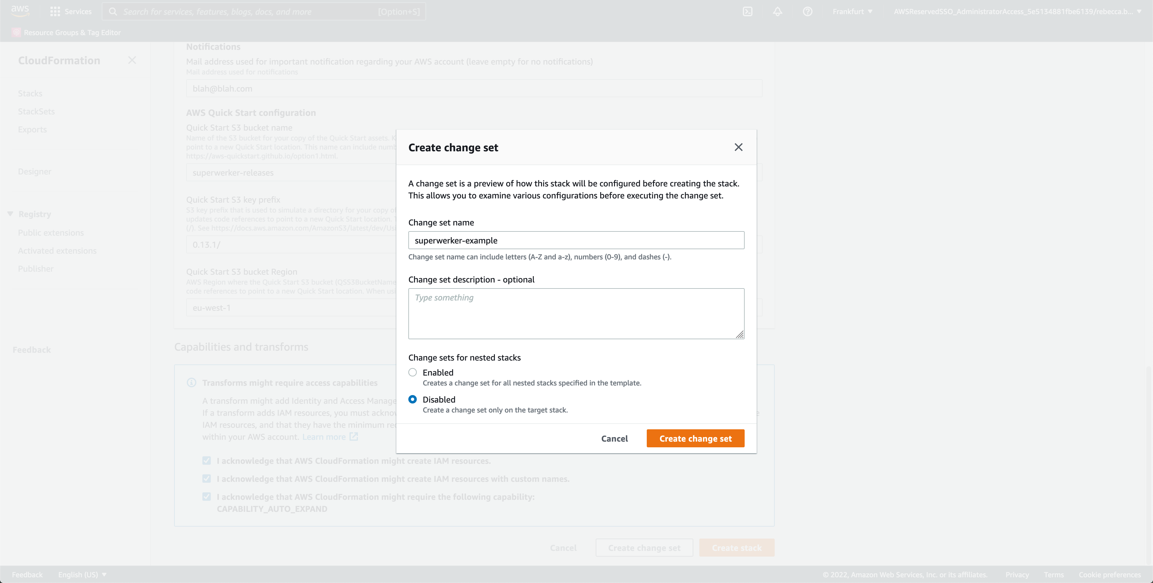 CloudFormation for superwerker