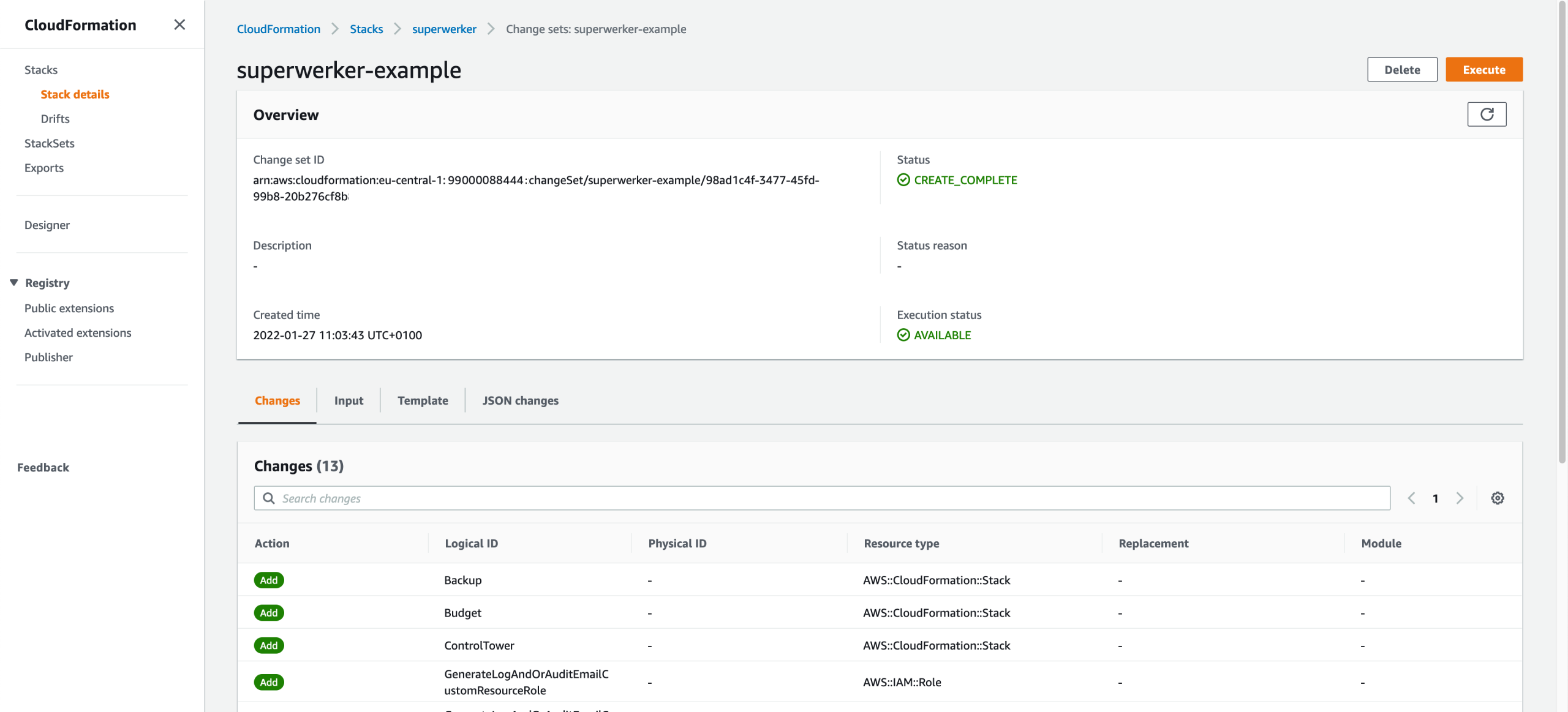 CloudFormation for superwerker