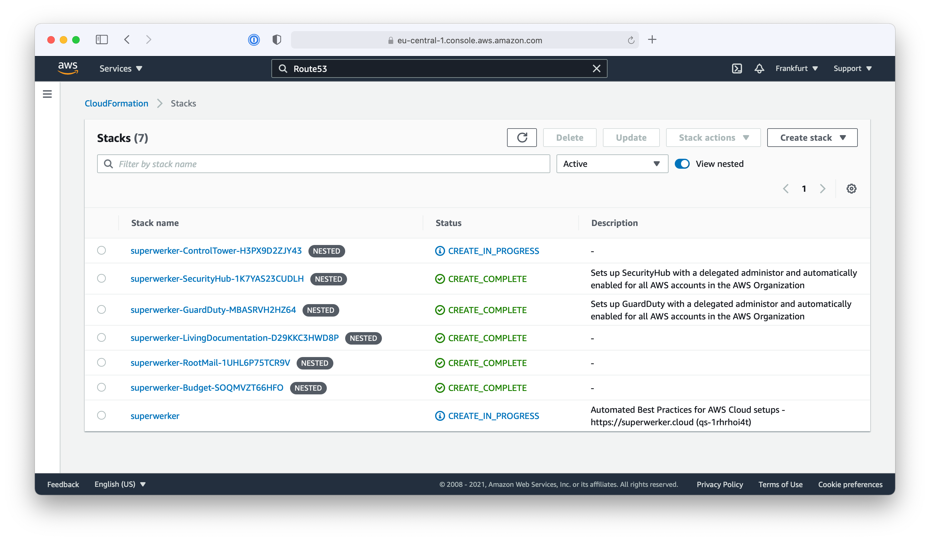 CloudFormation for superwerker