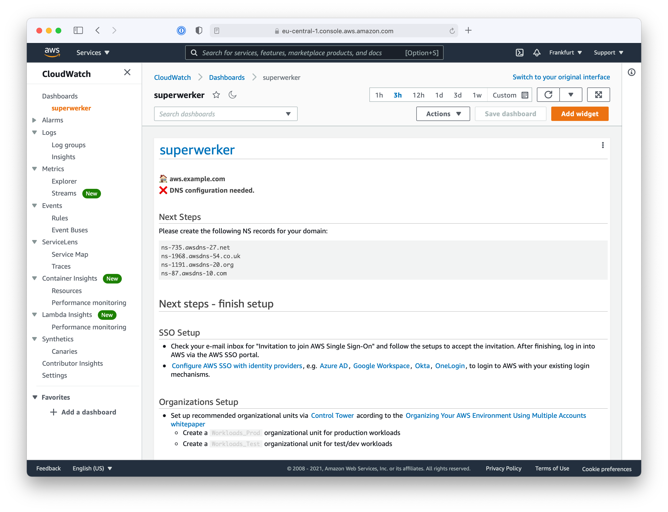 CloudFormation for superwerker