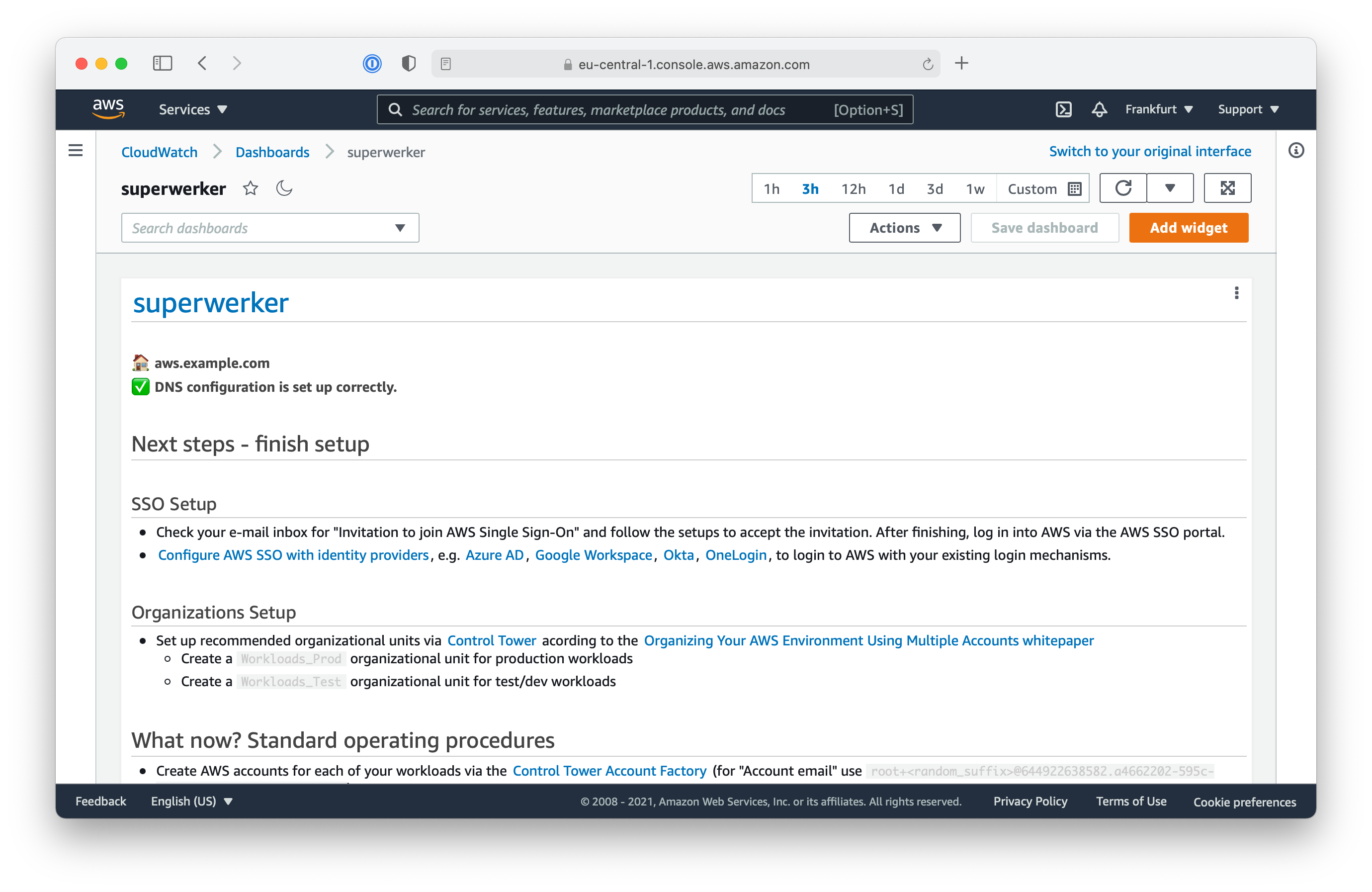 CloudFormation for superwerker
